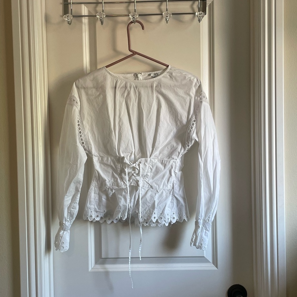 Guess lace up blouse